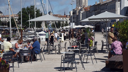 implantation des terrasses _ photo Franck Moreau - Ville de La Rochelle